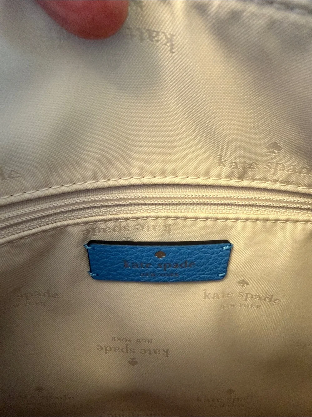 Kate Spade Blue Leather Crossbody/shoulder Bag with 2 Removable Straps - Picture 8 of 11